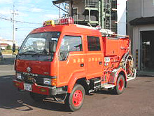 消防ポンプ車海津4号車南濃分署配備の写真